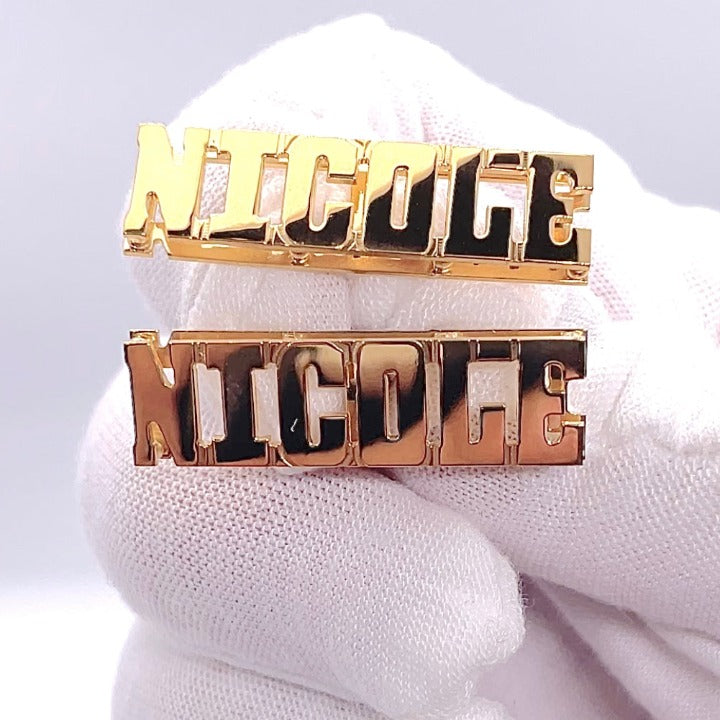 Name Earrings Polished Finish #NE05R