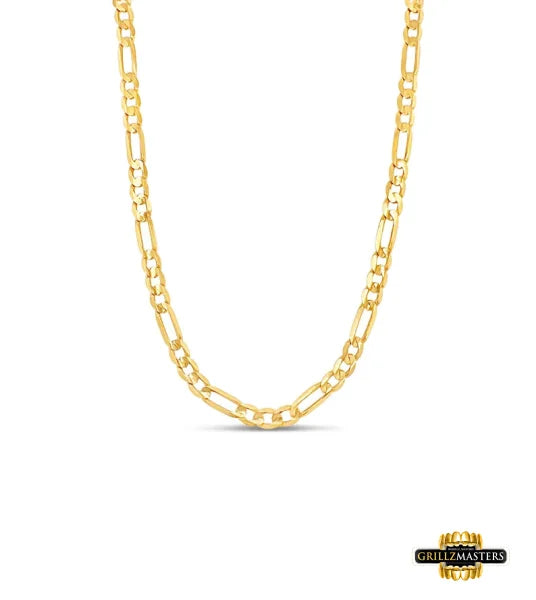 10K Yellow Gold Figaro Chain 1.9Mm