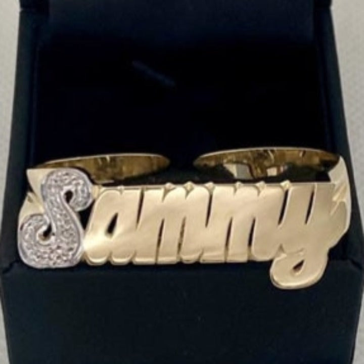 2 Finger Name Ring