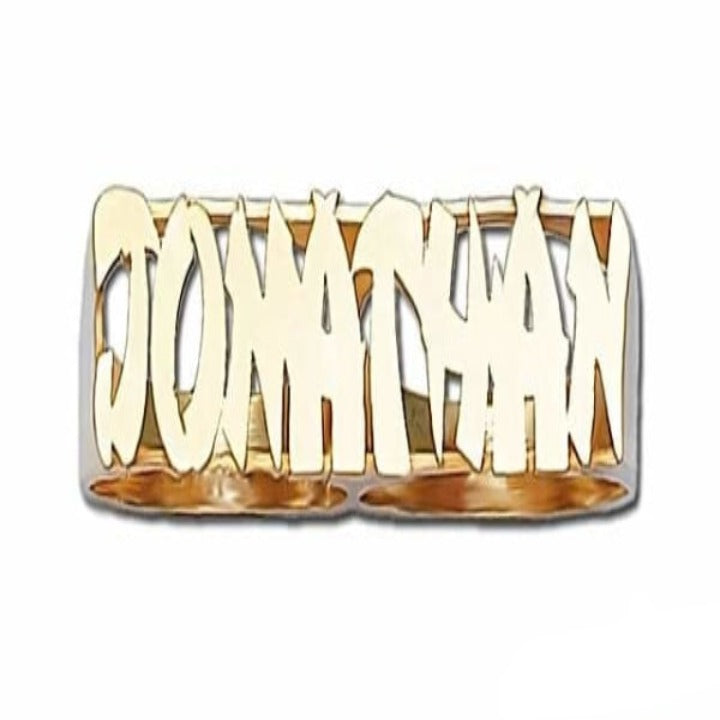 2 Finger Name Ring #r226