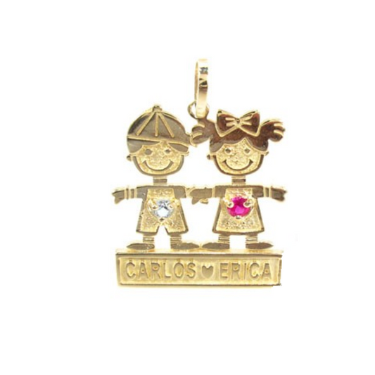 10k or 14k Gold Kids Birthstone Charm-2 Kids