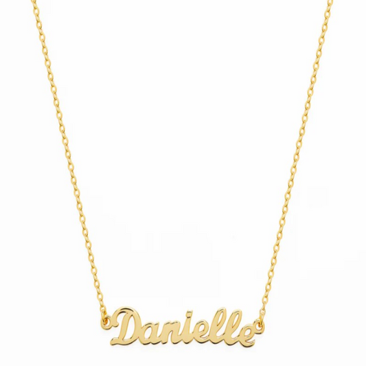 Script Font Name Necklace