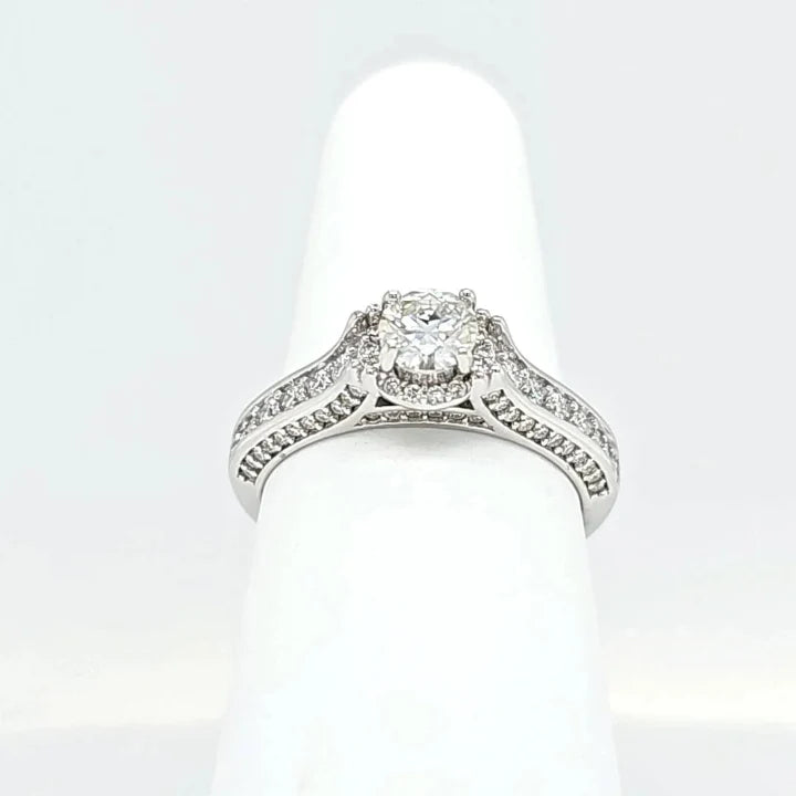 Sterling Silver Moissanite Cathedral Ring
