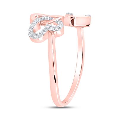 10k Gold Heart Ring 1/10 CTW-DIA