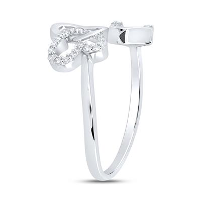 10k Gold Heart Ring 1/10 CTW-DIA