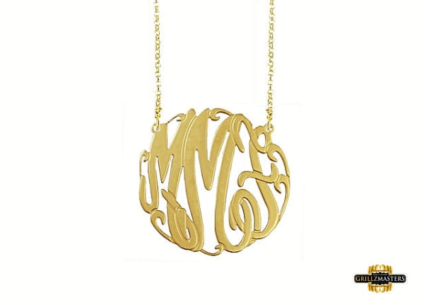 Monogram Pendant With Chain #Mg10