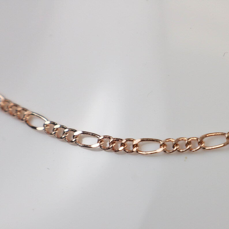 10K Rose Gold Figaro Chain 1.9Mm