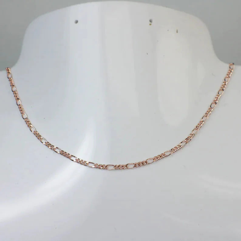 10K Rose Gold Figaro Chain 1.9Mm